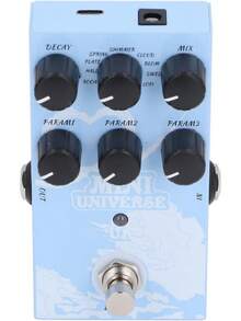 Pedal de Efecto de Guitarra, Pedal de Efecto de Reverberación de Sonido Auténtico y Cálido con 9 Tipos de Reverberación de Modelado Digital, Sala, Pasillo, Placa, Efectos de - 1 - Ver 1