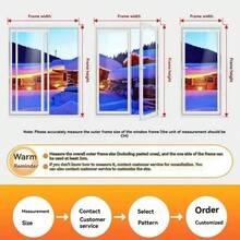 Window Draft Blocker For Winter, Insulation Sealing Film For Door And Window, Windproof And Warm, Prevent Cold Air Leakage - Black Edge - View 12