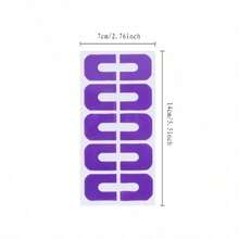 10 件/1 张 U 型指甲油保护贴，一次性使用美甲贴纸，防止指甲油溢出 - 紫色 - 查看 7