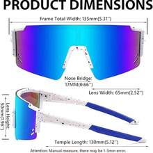 1PC Unisex Youth Sports Glasses, Teens Baseball Tennis Glasses,  Sports Boys Girls Cycling Shades 0048 - XBL - 查看 6