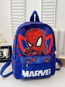 蜘蛛侠卡通印花小背包单肩包，轻便圣诞礼物，送给家人和朋友（印花图案位置随机）