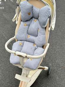 1 件婴儿推车座椅垫，婴儿汽车座椅垫，加厚棉垫 - 彩色 - 查看 18