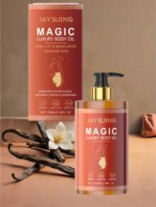 100ml Body Firming Oil - Moisturizing & Glossing Dry Skin Care With Patchouli Leaf & Acetyl Tripeptide-1, Cell-Activating Massage Oil For Butt, Abdomen, Thighs - 棕色 - 查看 1