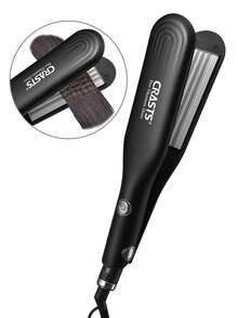 Kẹp tóc CRASTS Corn Silk Clip Board Pad Hair Root Top Perm Clip Fluffy Artifact, Perm Hair Top Flat Head Corn Perm Device, Large Board Face Inner Puff Wool Curl, Small Curl, Black - màu đen - Xem 2