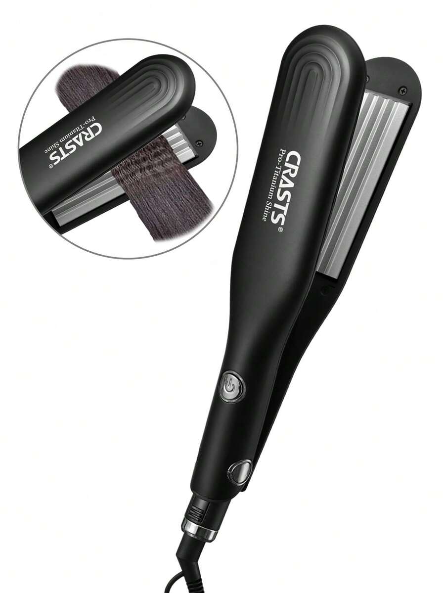 Kẹp tóc CRASTS Corn Silk Clip Board Pad Hair Root Top Perm Clip Fluffy Artifact, Perm Hair Top Flat Head Corn Perm Device, Large Board Face Inner Puff Wool Curl, Small Curl, Black