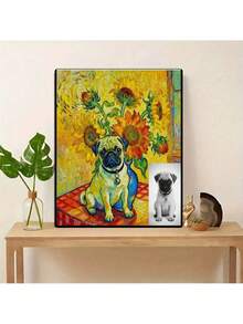 Poster pe pânză 2D plat, personalizat, convertit în fotografii - Artă murală personalizată fără ramă în stil desen animat, Imprimare vibrantă cu cerneală pentru decor interior, ziua de naștere, aniversare, Crăciun, cadou de Ziua Îndrăgostiților, utilizare în interior, pictură murală pe pânză, perfectă pentru decorul camerei