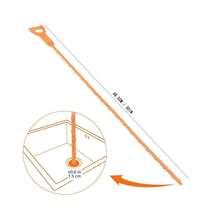 5PCS PP Plastic Sink Drain Clog Remover - Flexible Hair Catcher & Drain Cleaner, Unclogging Tool For Bathroom Sink, Bathtub, Shower & Kitchen - 橘色 - 查看 11