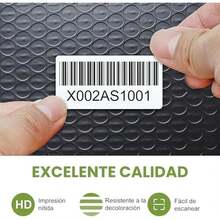 5 Rollos - Etiqueta Térmica 2x1 (51x25 mm) para impresoras Ribetec Zebra TSC, Etiquetas de Código de Barras, Inventario, Full, FBA, 1000 Hojas por Rollo - / - Ver 3