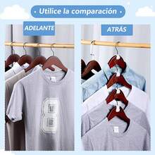 100 Piezas de Ganchos Conectores para Perchas - Blanco, de Polipropileno (PP), Ideal para Ahorrar Espacio en Armario - Blanco - Ver 6