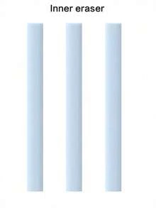 Pressing Pen Design Eraser Set, 4PCS/Set(With 3 Replacement Fillers) Automatic Pressing Design Push-Pull Rubber Erasers, , Very Suitable For Students, Schools, And Offices To Use Back To School