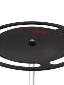 1 giá đỡ trưng bày kính râm bằng acrylic, màu đen cao cấp, trong suốt, xoay 360°, giá đỡ tròn nâng cao, kệ đựng kính mắt để bàn trong suốt, vật trang trí bàn làm việc - màu đen - Xem 7