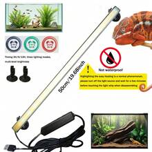 3h/9h/12h Timer, Aquarium Fischbecken Beleuchtung, nicht wasserdicht, Dual-Farbtemperatur, geeignet für Innenaquarium Beleuchtung, amphibische Tiere & Pflanzen Beleuchtung (Echse, Fisch, Chamäleon, Schildkröte)