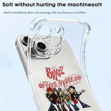 Funda para teléfono  Rock Angelz con diseños modernos y elegantes, compatible con teléfonos ,  17,  16 Pro Max,  15 Pro Max,  13 y  12. Fabricada con TPU resistente para una protección óptima contra golpes y caídas. Un regalo ideal para amigos, familiares y cualquier fan de  para celebraciones de verano, cumpleaños o simplemente porque sí. - transparente - Ver 5