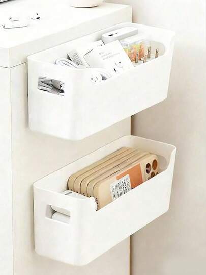 1 pezzo Scatola portaoggetti da parete, Scatola portaoggetti bianca, Scatola portaoggetti per anta senza fori, Adatta per organizzazione di cucina, bagno, camera da letto e ufficio, Forniture da cucina, Stoccaggio da cucina, Organizzazione da cucina, Scatola portaoggetti da cucina, Forniture per lo stoccaggio, Cucina, Organizzazione, Organizzatore, Organizzatore, Organizzazione, Organizzatore per cassetti, Viaggio, Forniture da cucina, Utensili da cucina, Strumenti da cucina, Varie da cucina