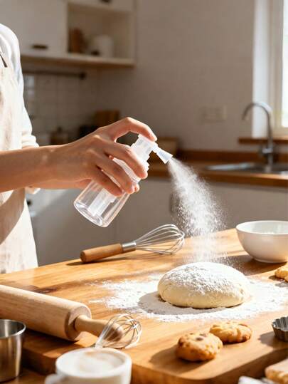 Large Capacity Powder Spray Bottle, Refillable Portable Spray Can With Anti-Clogging Bell-Shaped Nozzle And Adjustable Sprayer - Odorless, Suitable For Dandruff Powder, Talcum Powder, Spices, Sugar, Corn Starch