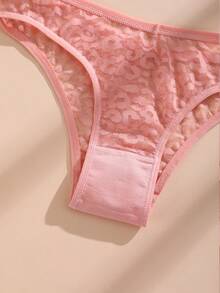 3pcs/Pack Women Lace V-Waist Seamless Underwear, Sexy Sports Briefs - Multicolor - View 6