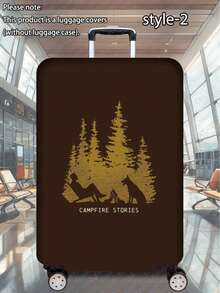 1件装，300克/平方米旅行系列印花图案，是商务旅行、暑假旅行和返校旅行的理想之选。这款耐用、防刮的涤纶保护套男女皆宜，可有效防尘且易于清洁。是户外度假的必备旅行配件（适用于20-28英寸的行李箱）。 - 彩色 - 查看 60