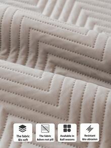 1 chiếc đệm sofa đa năng dùng được cả bốn mùa, kiểu dáng tối giản hiện đại, chống trượt và chống trầy xước do thú cưng, phù hợp với sofa 1/2/3/4 chỗ ngồi (Bán lẻ từng chiếc) - Màu Xám nhạt - Xem 9