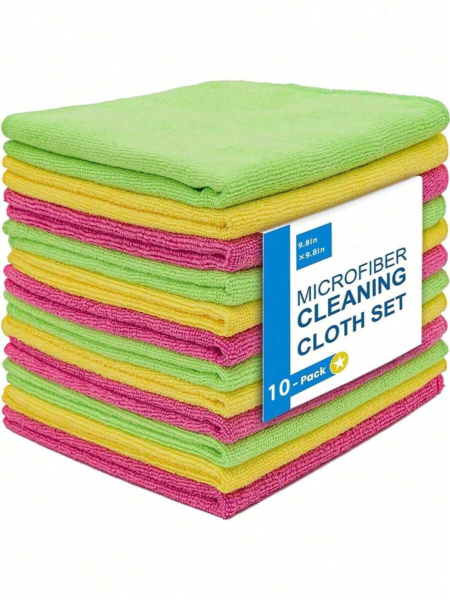 10/5/1pcs/Set Kitchen Cleaning Cloths, Solid Color Dishcloths, Multi ...