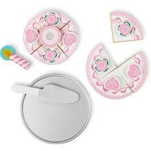 & Doug Pastel de Fiesta de Tres Capas, Juguete de Madera, Comida de Juguete, Juego de Imitación (20 Piezas) - Multilingüe - Ver 9