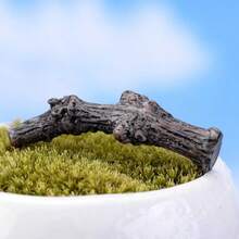 3pcs Artificial Dried Tree Branches Micro Landscape Potted Plant Ornaments, Miniature Resin Crafts Decor For Micro Landscape