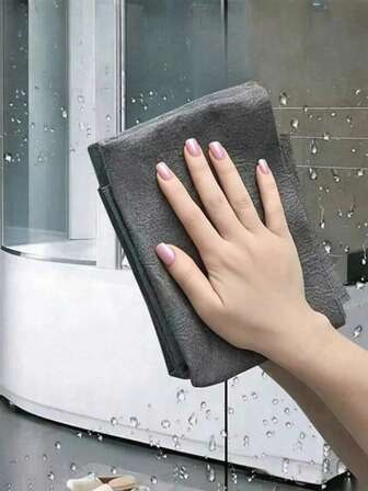 1/5/10 Pcs Magic Cloth For Wiping Glass, Thickened Super Absorbent Cleaning Towel For Kitchen, Bathroom, And Car, Waterless Magic Cleaning Artifact For Windows, Mirrors, And Table Surfaces, Durable Super Fine Fiber Dishcloth