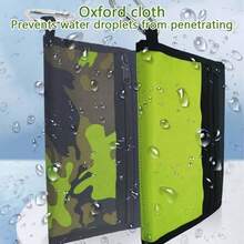 Portable Fishing Lure Multi - layer Storage Bag with, 6 Plastic Sleeves, Waterproof Soft Bait Binder Rigs, Hooks, Sinkers Storage green - Verde - Ver 10