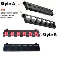 2个装水平式鱼竿架，壁挂式鱼竿架，适用于车库，鱼竿收纳