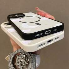 Funda Magnética para Teléfono Compatible con iPhone 17 Air/16/15/14/13/12/11 Pro, Pro Max, Plus, X/XS/XS Max, Compatible con Samsung Galaxy S22/S23FE/S24FE Plus, Ultra, Marco de TPU + Marco de Lente Independiente, Anillo Magnético Incorporado Adsorción Instantánea MagSafe, Serie de Colores Macaron, Combinaciones de Múltiples Colores - Azul oscuro - Ver 4