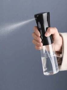 1/2 200ml Multi-Purpose Continuous Spray Bottle, High Pressure Sprayer, Ultra Fine Mist, Makeup Spray Bottle, Garden Sprayer, Hair Mist Bottle, Refillable Fine Mist, Suitable For Salon, Cleaning, Plants, Essential Oils, Office, Outdoor, Portable, Smooth Back Brush Head - Black - View 6