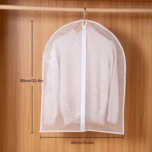 5pcs/1pc Dust Cover Garment Bag, Zipper Closure Transparent Dust-Proof Cover For Suits, Coats, Down Jackets, Dresses, Home/Bedroom Use - Multicolor - View 15