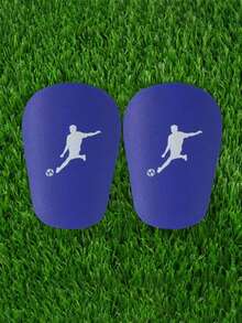 2 piezas Espinilleras de fútbol con protección de impacto reforzada, diseño con patrón de pierna - Multicolor - Ver 12