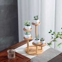 1pc Multi-Tier Succulent Plant Stand, Desktop Organizer Rack For Living Room, Office, Balcony, Thickened - Multicolor - View 5