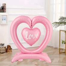Bóng bay hình trái tim lớn có chữ "Love" - Kích thước 18"/45", chất liệu giấy bạc bền chắc, có thể tái sử dụng cho sinh nhật, đám cưới, ngày Valentine, kỷ niệm, bóng bay sinh nhật | Thiết kế hình trái tim | Chắc chắn và bền - Nhiều màu - Xem 5