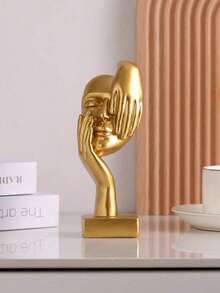 1pc Couple Sculpture, Kissing/Gazing Lovingly Statue, Couple Anniversary Gift, Wedding Anniversary Gift, Unique Couple Gift Idea, Wedding Gift, 2024 Couple Sculpture, Modern Abstract Ceramic Craft - Multicolor - View 6