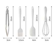 一套硅胶刮刀、耐热涂油刷、打蛋器、烘焙工具、家用烹饪用具 - 彩色 - 查看 4