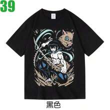 2031 Halloween Christmas Tshirt Demons Slayer Inosuke Hashibira Tee Shirt For Men Women New Arrival T Shirts Japanese Anime Cotton Clothes,Short Sleeved Single-Sided Printed T-Shirt,180g Heavy Cotton,Spring Summer Top, Relaxed Fit Tee,Machine Washable, Pullover Style Shirt,Retro Hip-Hop Style,Street Style, Suitable For All Seasons,Summer Wear. GI2F - 黑色 1 - 查看 11