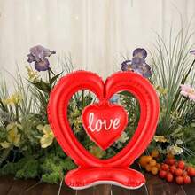 Bóng bay hình trái tim lớn có chữ "Love" - Kích thước 18"/45", chất liệu giấy bạc bền chắc, có thể tái sử dụng cho sinh nhật, đám cưới, ngày Valentine, kỷ niệm, bóng bay sinh nhật | Thiết kế hình trái tim | Chắc chắn và bền - Nhiều màu - Xem 10