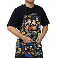 WZMPA Luke's Diner Kitchen Apron Luke's Diner Lover Gift Peace Love Gil Adjustable Apron For BaFKing Grilling,PeaceLoveGilBlAp - PeaceLoveGilBlAp - View 6