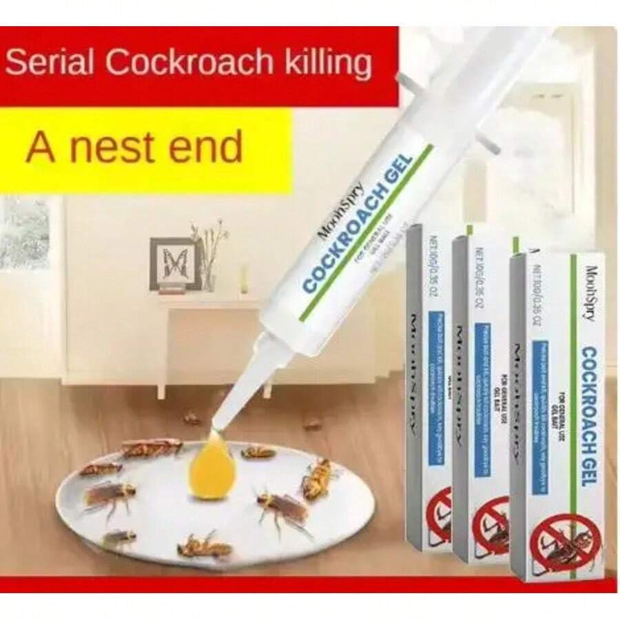 Cockroach Bait Gel Pest Control Trap Insecticide High-Efficiency Cockroach Killer Set Kitchen Living Room Cockroach Repeller Ins