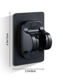 1 st justerbar duschmunstyckehållare, duschfäste för badrum, universal duschmunstyckehållare för väggmontering - Silver - Visa 2