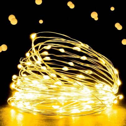 Waterproof String Lights Copper Wire Decorative String Light For Bedroom Indoor Christmas Wedding Party Patio Window