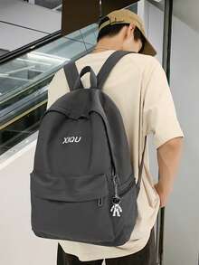 New Men's Classic Retro Canvas Nylon Multi-Functional Backpack, Autumn/Winter New Men's Functional Backpack, Large Capacity Travel Backpack, Multi-Functional Stylish Daily Backpack, Multi-Pocket Lightweight And Practical Bag, Large Capacity Simple Schoolbag, Convenient Schoolbag, Can Accommodate A 15.6-Inch Laptop Bag. Campus Casual Stylish Color-Blocked Simple Backpack, University Bag, Dad's Schoolbag, Student Schoolbag, Multi-Functional Schoolbag, Can Hold Books And School Supplies, Men's Vacation Backpack, Travel Essential Large Capacity Bag, Student Life Essential, Men's Must-Have Schoolbag, University Schoolbag, Back-To-School Supplies, Schoolbag, University Schoolbag, Large Capacity Bag, Multi-Pocket Lightweight Travel Bag, Large Capacity Simple Schoolbag, Convenient Schoolbag. Stylish Backpack. Men's Portable Classic Retro Canvas Backpack. - 彩色 - 查看 8