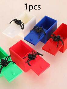1 pieza Caja de broma de araña de madera - Caja de broma hecha a mano, excelente para regalo de Halloween, regalo de Acción de Gracias - Multicolor - Ver 11