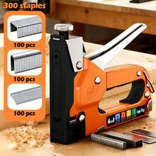 1000 Stücke Schwerlast-Heftklammern, Zimmermanns-Nägel, inklusive Aufbewahrungsbox. Nagellänge 1/2", 3/8", 5/16", 1/4" (6/8/10/12mm), Nagelbreite 3/8", geeignet für Schwerlast-Tacker in Geschäften, für Sofas, DIY, Möbel, Bilderrahmen usw. - Orange - Übersicht 8