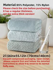 3pcs Towel Set - Face Towel Set - Size 26.56x55.12inch/70x140cm, 13.78x29.53inch/35x75cm - Soft Coral Fleece Material, Absorbent And Quick-Drying - Easy To Dry Without Shedding Or Fading - With Hanging Loop For Convenient Drying - Essential For Daily Use At Home, Bathroom, Kitchen, Bedroom, Pool, Sauna, Gym, Living Room, Hotel, Travel, Christmas Gift, Etc. Shower Towels For Beauty Salon, Hotel Sports,Home Essentials, Towel, Skin Care - Multicolor - View 16