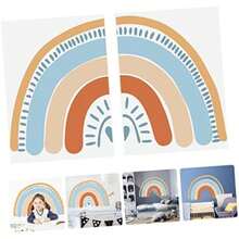 Hemoton Pegatinas De Pared De Decorativas Para Habitación Infantil 15.74X23.62 Pulgadas Adhesivos 3D Sin Residuo Para Decoración Del Hogar(default) - Multicolor - Ver 6