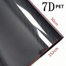 1pc Super Bright Carbon Fiber Car Film, PET Black Carbon Fiber Car Wrap Film, Car Body Modification Protective Wrap Film, Car Modification Carbon Fiber Film - One Size - View 11