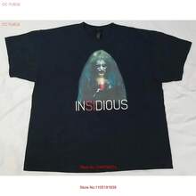 Camisa Insidious Horrorie talla 2XL vintage lavada superior para uso diario estirada ligeramente casual cómoda hombre suave - Negro - Ver 1