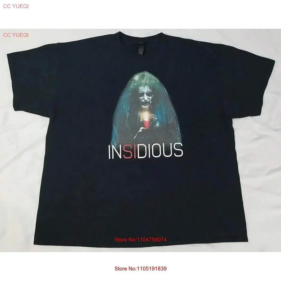 Camisa Insidious Horrorie talla 2XL vintage lavada superior para uso diario estirada ligeramente casual cómoda hombre suave - Negro - Ver 1